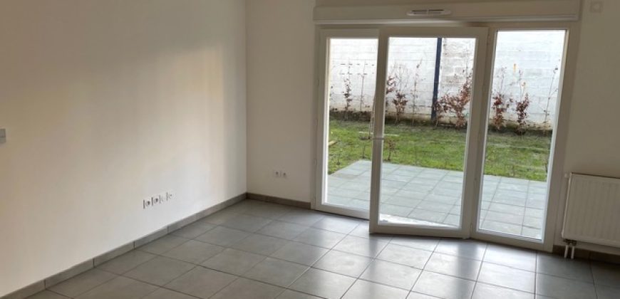 Appartement de type 3 en rez de jardin dans résidence récente